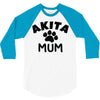 akita mum 3/4 Sleeve Shirt