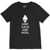 Keep Calm And Hodl Ethereum V-Neck Tee