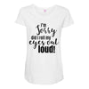 i'm sorry did i roll ... Maternity Scoop Neck T-shirt