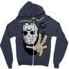 hockey mask halloween Zipper Hoodie