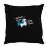 unicorns are just horny ponies Throw Pillow