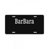 barbara License Plate