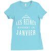 les reines naissent en janvier Ladies Fitted T-Shirt