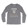 santa gemini christmas ugly t shirts Long Sleeve Shirts