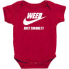 weed   just smoke it   mens funny Baby Bodysuit