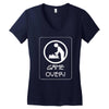 new dad game over, baby daddy parent Women's V-Neck T-Shirt