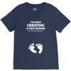 I've Been Creating A Tiny Human What Have You Been Doing Today V-Neck Tee