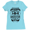 Super Cool Mimi Of A Freaking Awesome Daughter Ladies Fitted T-Shirt