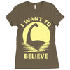 believe in nessie Ladies Fitted T-Shirt