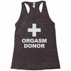 orgasm donor Racerback Tank