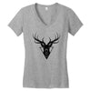 deer head vector Women's V-Neck T-Shirt