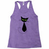 black cat idiot Racerback Tank