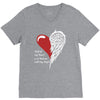 half of my heart is in heaven with my angel V-Neck Tee