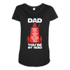 dad you're my hero Maternity Scoop Neck T-shirt