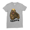 bear khabib Ladies Fitted T-Shirt