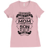 Super Cool Mom Of A Freaking Awesome Son Ladies Fitted T-Shirt