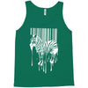 banksy street art zebra bar code Tank Top