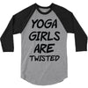 yoga girls are twisted 3/4 Sleeve Shirt