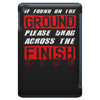 please drag across the finish line iPad Mini