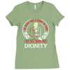 he might find a rabbit in there but hell never find dignity Ladies Fitted T-Shirt