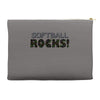 softball rocks Accessory Pouches