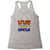 i'm cute see my uncle Racerback Tank