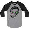 punk zombie baseball 3/4 Sleeve Shirt