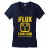back to the future inspired flux capacitor delorean movie Women's V-Neck T-Shirt