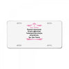 Dear Daddy, Thanks for Being my Dad Baby Boy Letter to Father License Plate