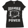 uganda power Ladies Fitted T-Shirt