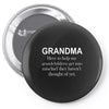 grandma Pin-back button