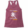 the best grandpas go running Racerback Tank