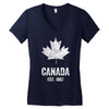 Canada Est 1867 Women's V-Neck T-Shirt