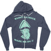 saint patrick made me do it Zipper Hoodie