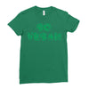 go vegan 4 Ladies Fitted T-Shirt