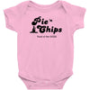 pie and chips   food of the gods Baby Onesie