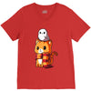 brave kitty V-Neck Tee