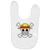 one piece skull Baby Bibs