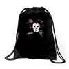 masked chaos Drawstring Bags