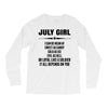 Super July Girl Long Sleeve Shirts