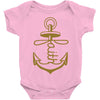 anchored faith Baby Onesie