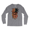 skull us flag Long Sleeve Shirts