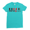 blood first Ladies Fitted T-Shirt