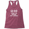 time to drink my lunch Racerback Tank