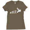 moto cross free style evolution cool Ladies Fitted T-Shirt