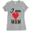 love mom Ladies Fitted T-Shirt