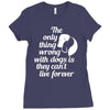 the only thing wrong with dogs Ladies Fitted T-Shirt