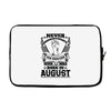 Never Underestimate Dog Rescuer Who Was Born August Laptop sleeve