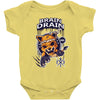 brain drain fox Baby Bodysuit