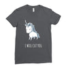 stabby the unicorn Ladies Fitted T-Shirt